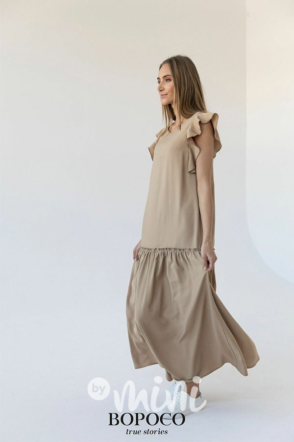 Summer holiday šaty beige