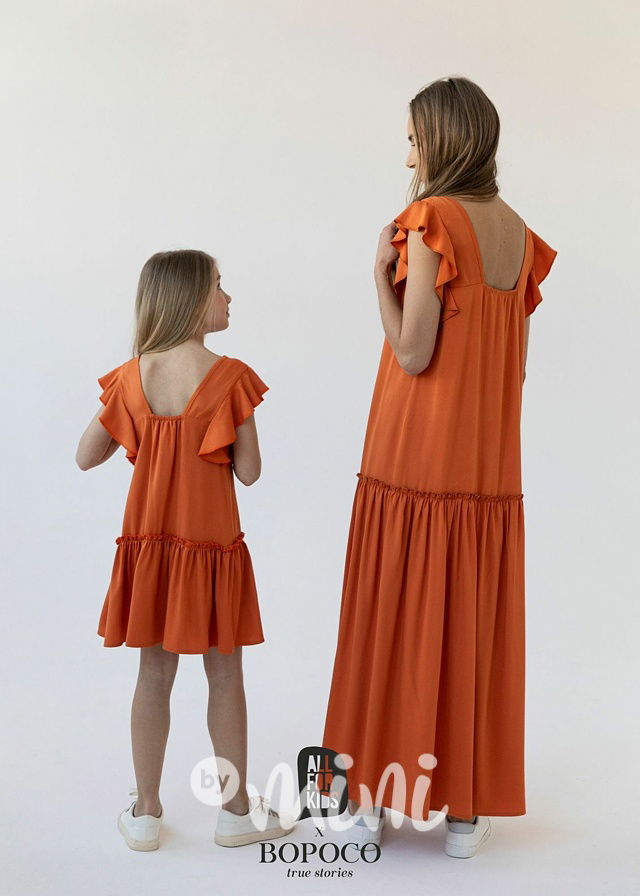 Summer holiday šaty orange