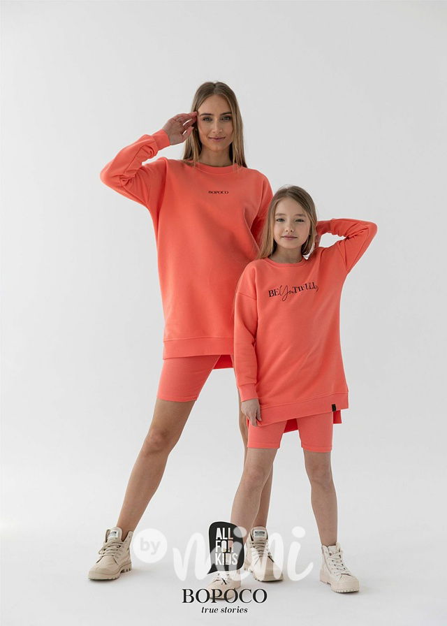 Žebrované legínokraťasy coral