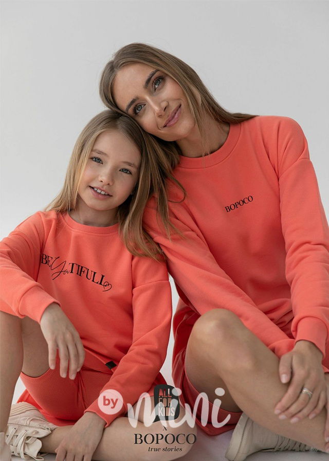 Colors of summer mikina coral