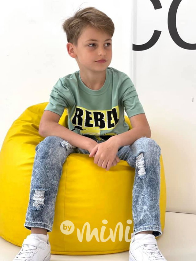 Potrhané soft jeans blue kalhoty