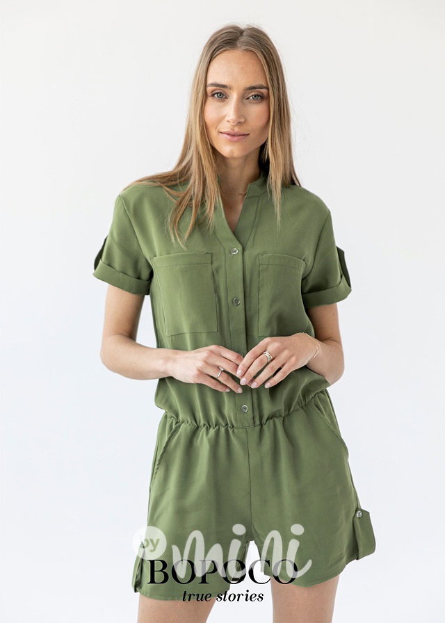 Khaki summer overal