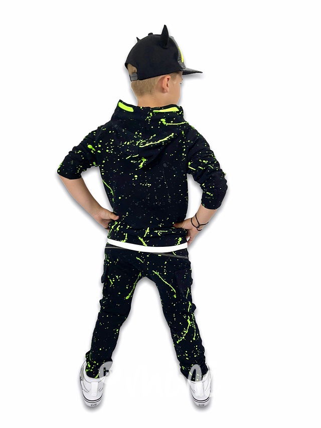 Splash baggy kapsáče se zipem black/neon