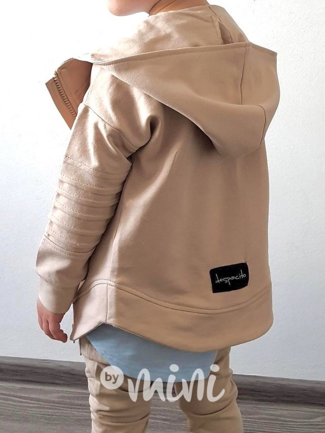 Biker mikina DESPACITO beige