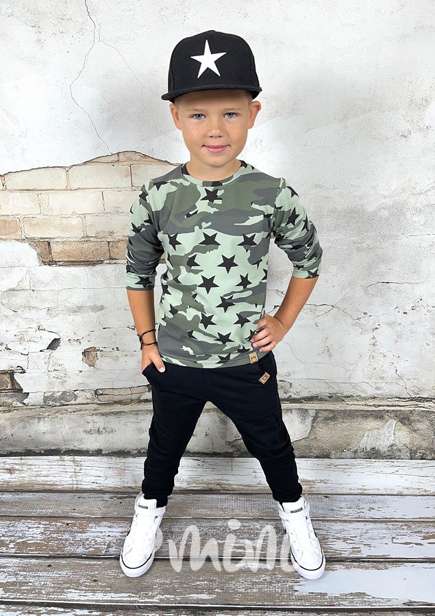 Černé chlapecké tepláky - BASIC