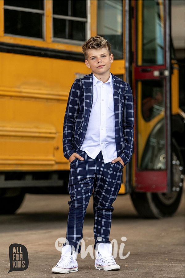 Elegant sako - blue karo