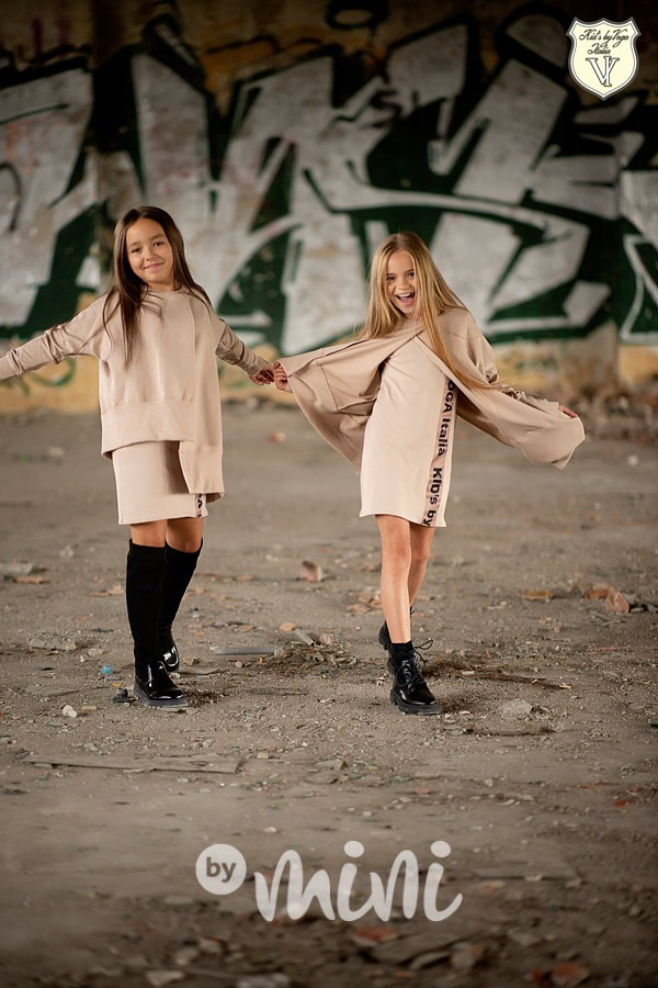 Béžová fashion tunika 2v1