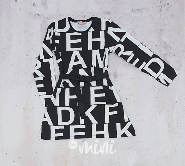 Letters dress s páskem