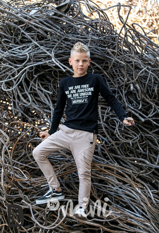 AWESOME longsleeve triko černé