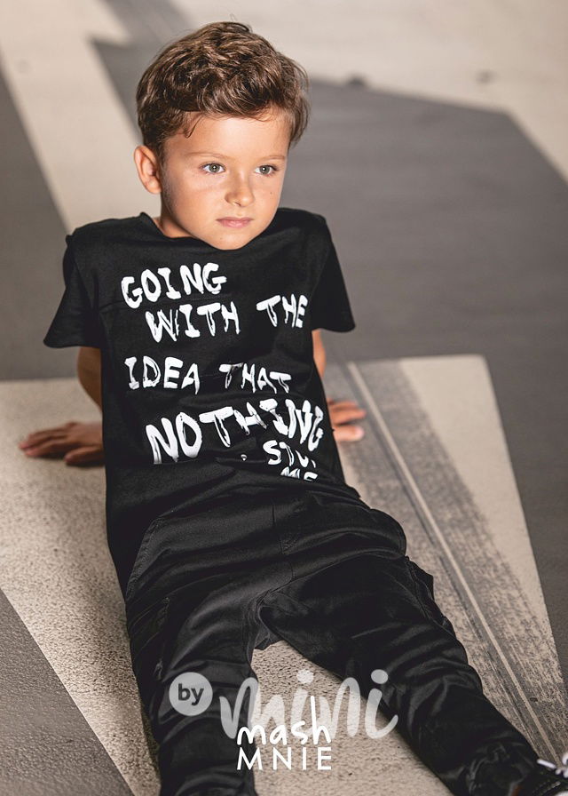 STOP me triko černé *MashMnie*