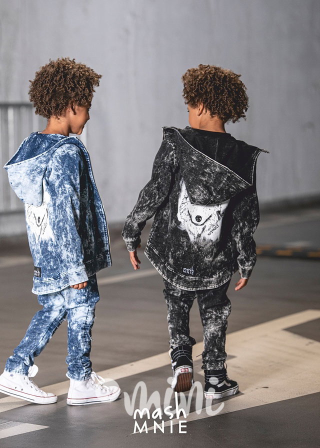 BRUSH acid wash jeansy black *MashMnie*
