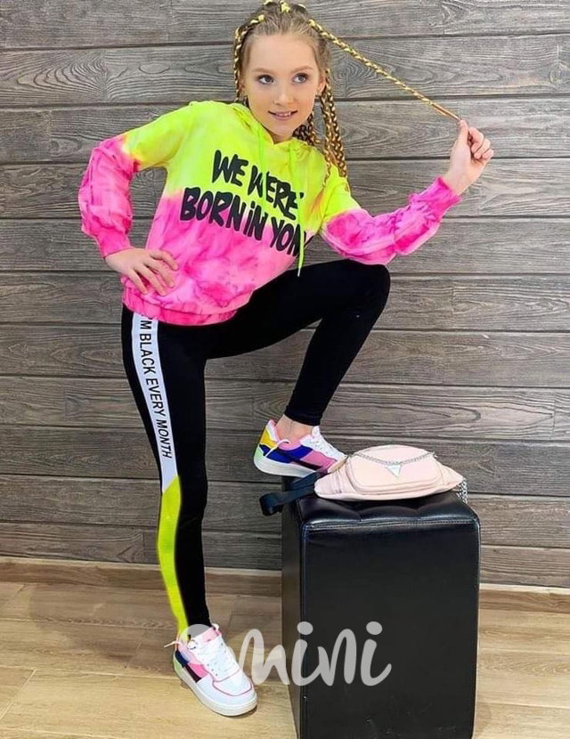 Duhový sporty set pink