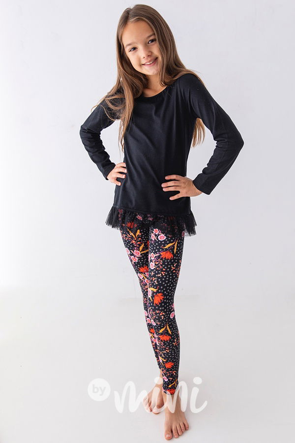 Lily tunika s tylem - černá