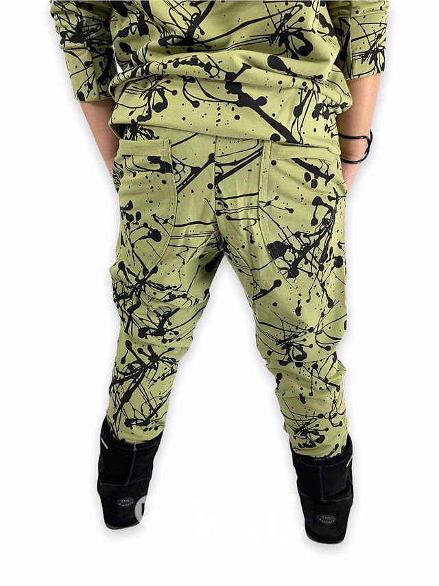 Pistacchio splash tepláky - BASIC