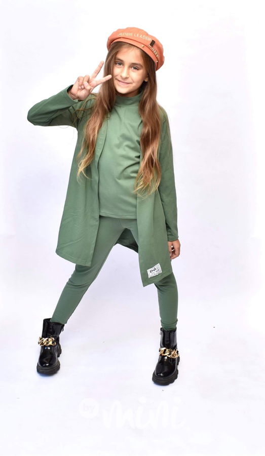 HIT 3-dílný bavlněný komplet khaki