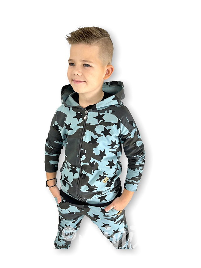 ARMY stars mikina mint blue