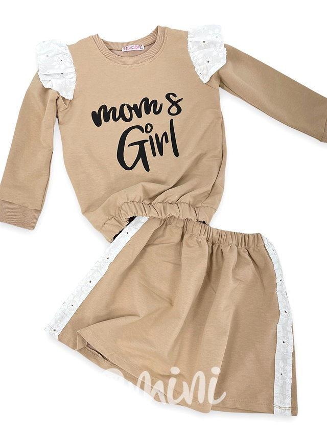 MOMS GIRL set cappuccino