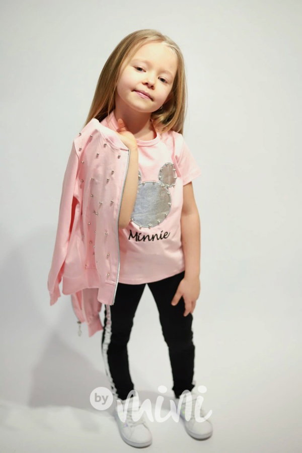 3-dílný Minnie set perličky pink