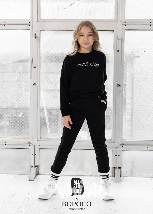 Tepláková souprava Matching black