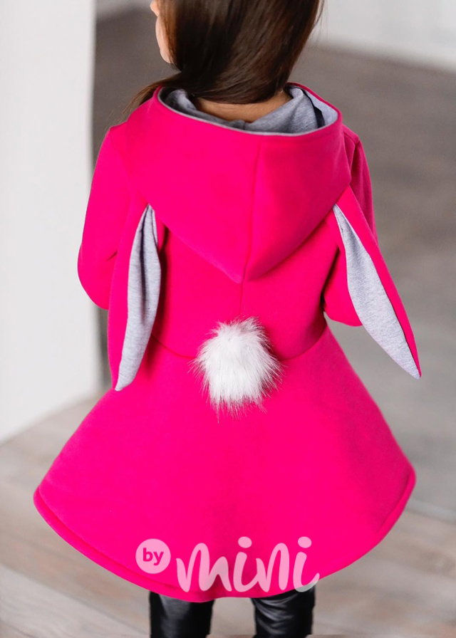 Bunny mikča warm malinová