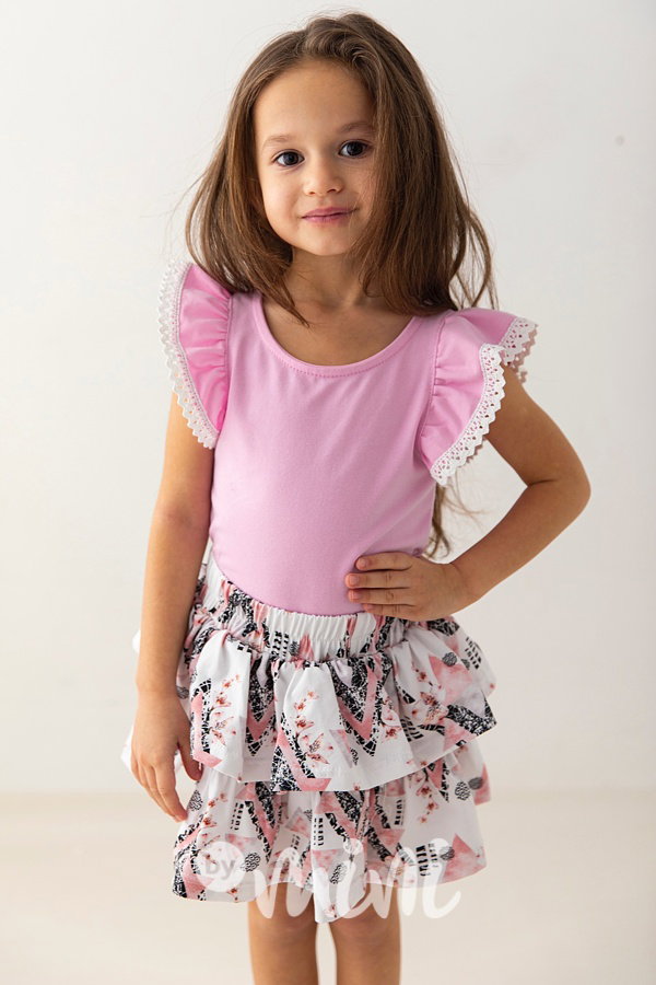 Lily Grey blůzka s krajkou pink