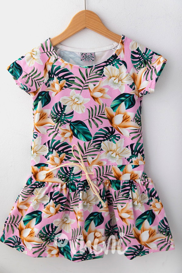 Lily Grey šaty Pink tropic