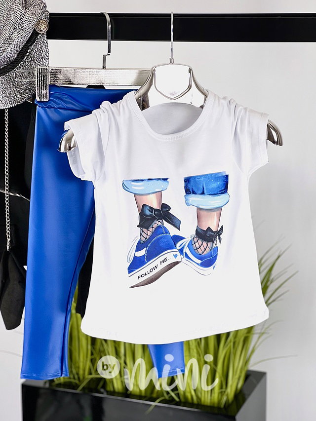 Follow me t-shirt blue