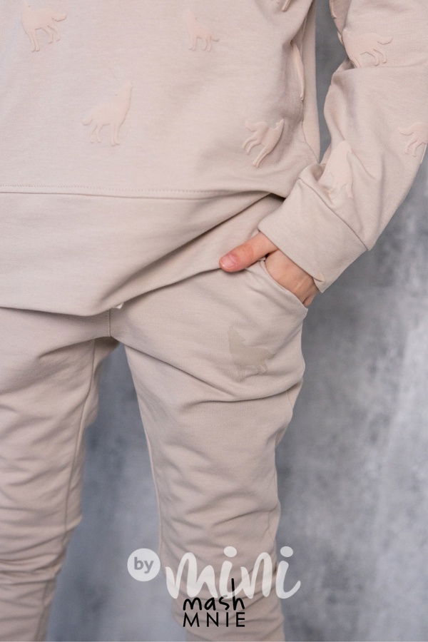 WOLF SOUL jogger tepláky béžová