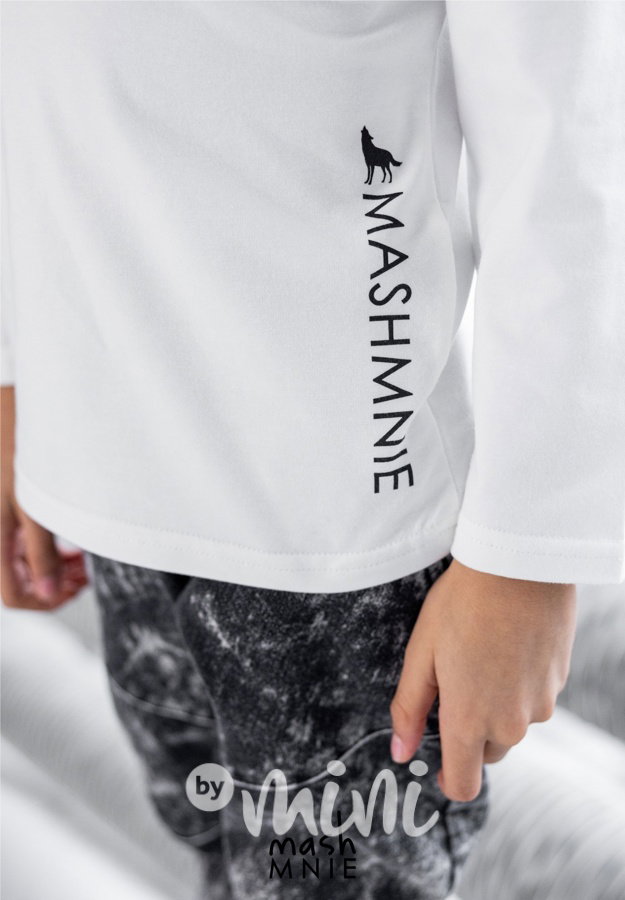 Longsleeve triko WOLF SOUL cream *MashMnie*