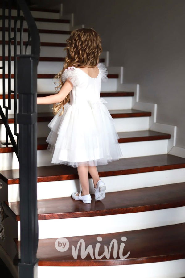 Luxusní bílé šaty pro družičky Roses