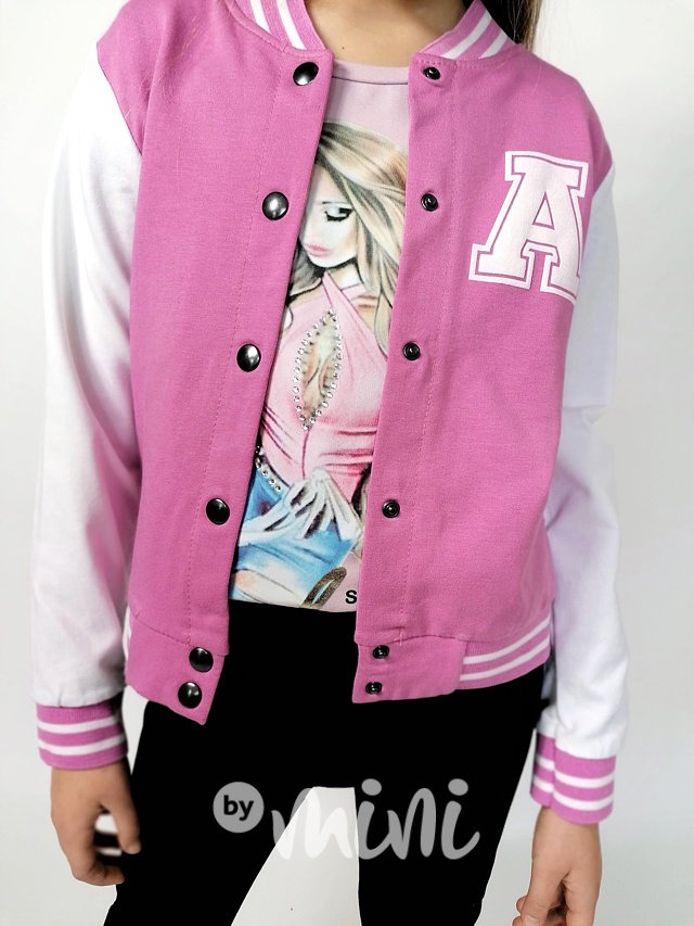 Cheerleader sporty mikina pink