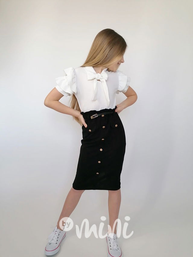 Elegant šaty s páskem