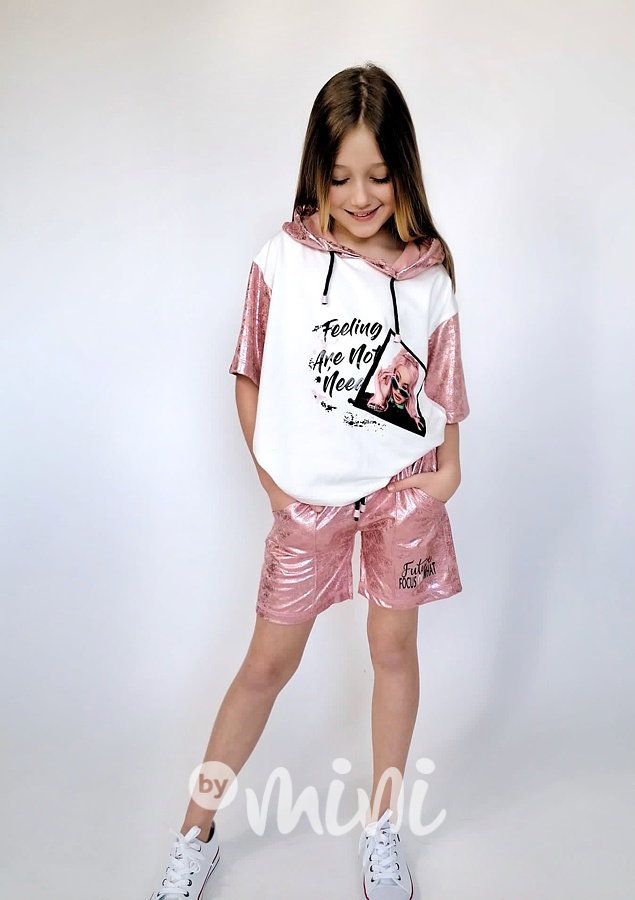 Metallic pink letní komplet