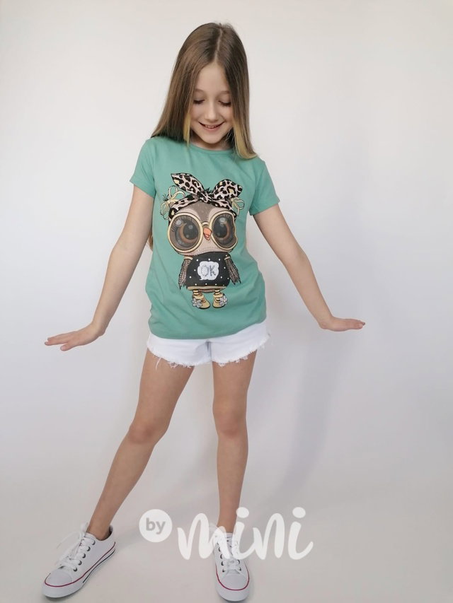 Triko sovička mint