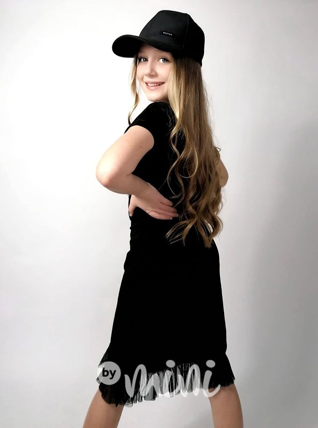 Teddy wings šaty s tylem black
