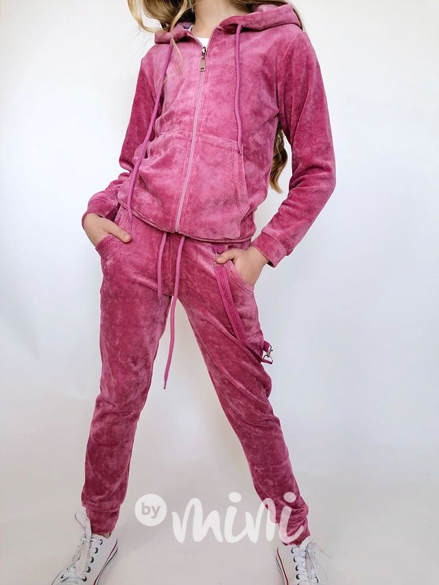 VELUR tepláková souprava s laclíkem