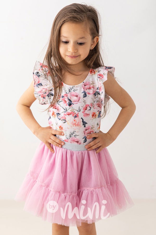 Candy pink maxi tutu sukně Lily Grey