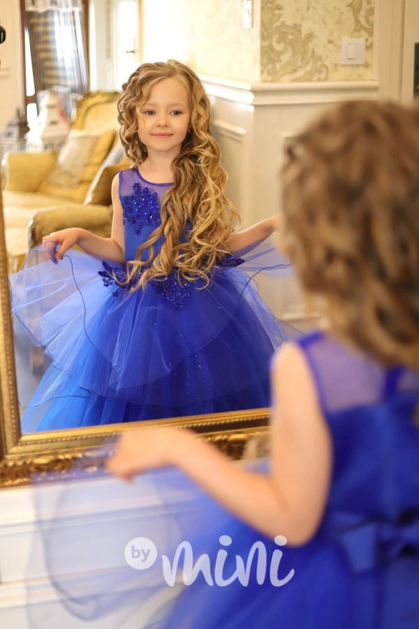 PREMIUM luxusní šaty royal blue