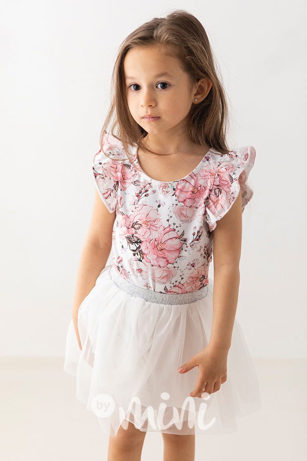 Bílá tylová tutu sukně Lily Grey