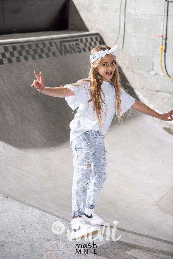 Mash Mnie ripped jeans blue