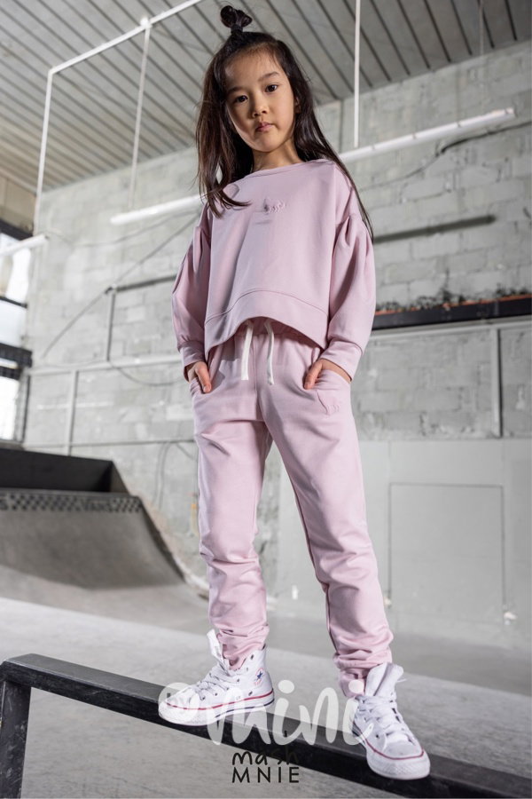 Mash Mnie tepláky jogger pink
