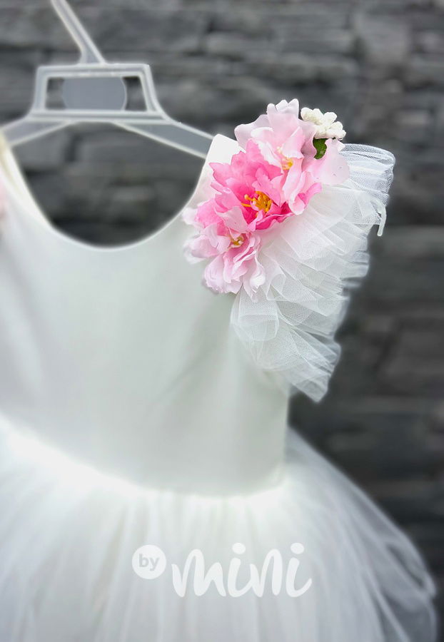 Luxusní bílé šaty pro družičky Roses