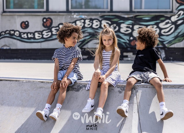 Mash Mnie maxi točivé šaty white/black