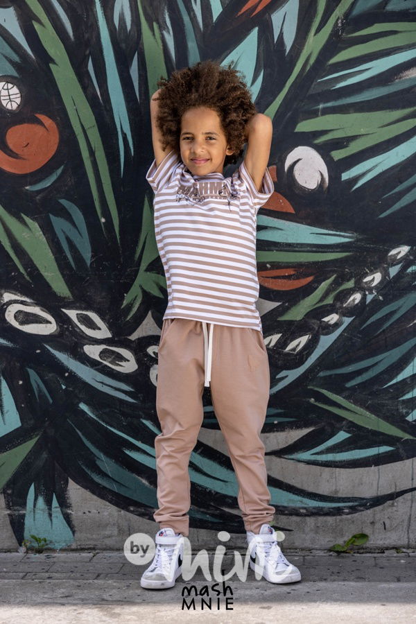 Beige wolf jogger tepláky *MashMnie*