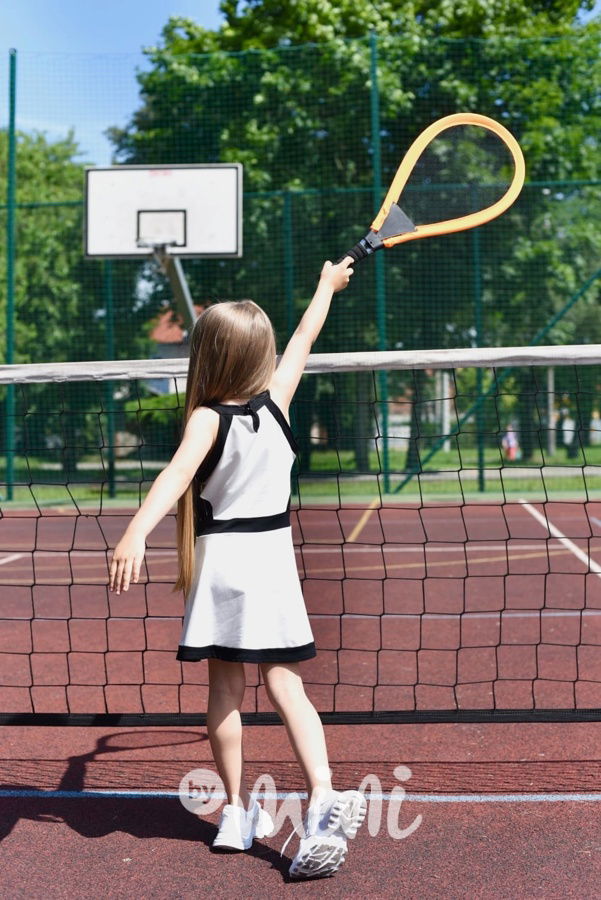 Lady D šaty white/black