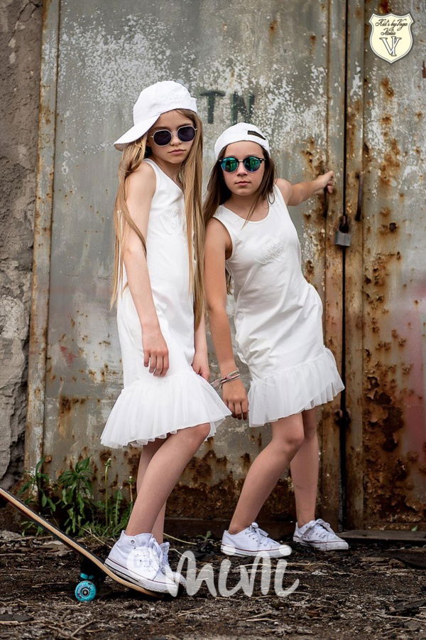 Voga tunika s tylem white