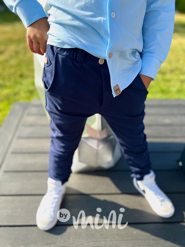 Elegant pants modré