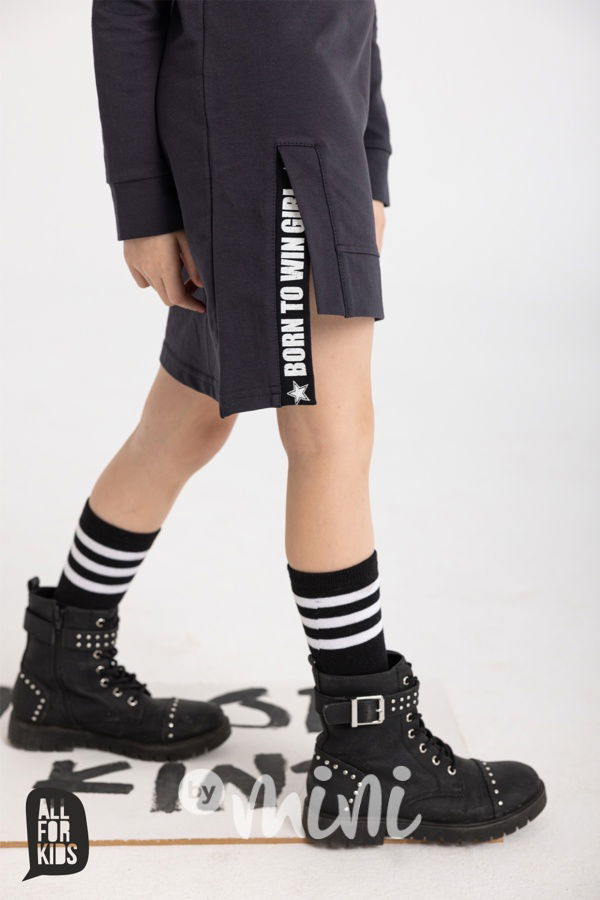 MOOD mikinová tunika grafit