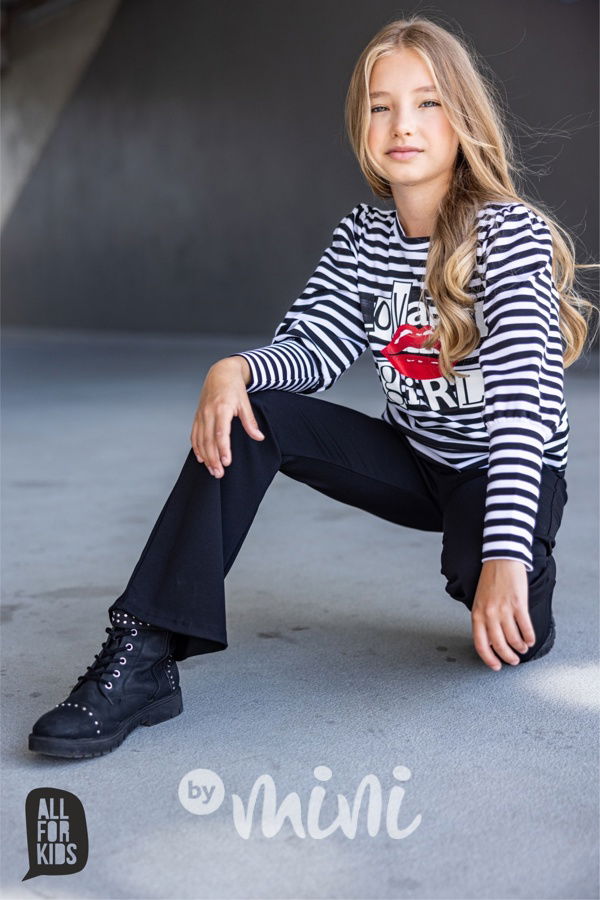 All for kids černé kalhoty zvony