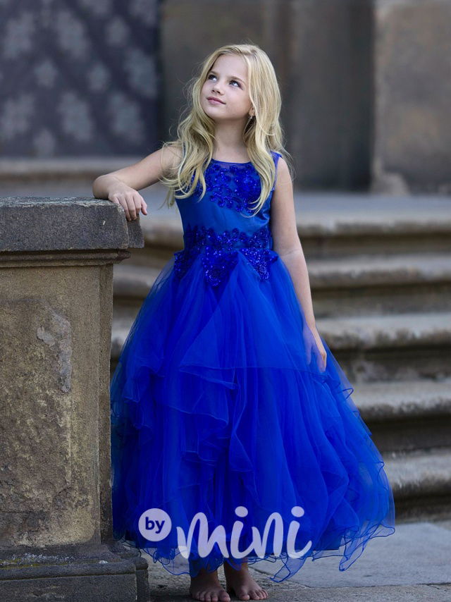 PREMIUM luxusní šaty royal blue